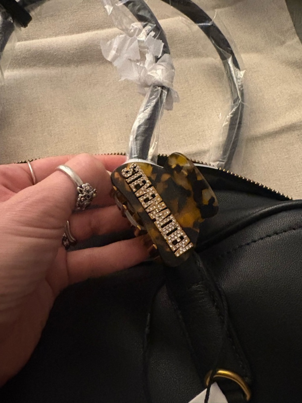 Steve Madden BNIB Black Leather Bag - Picture 10 of 12